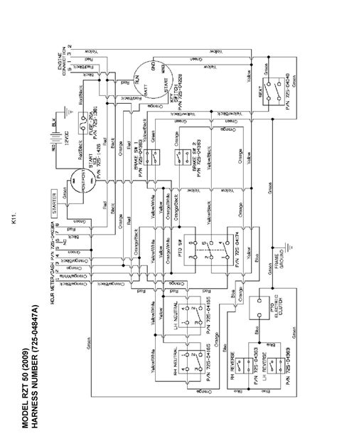 troy bilt mustang xp  wiring diagram