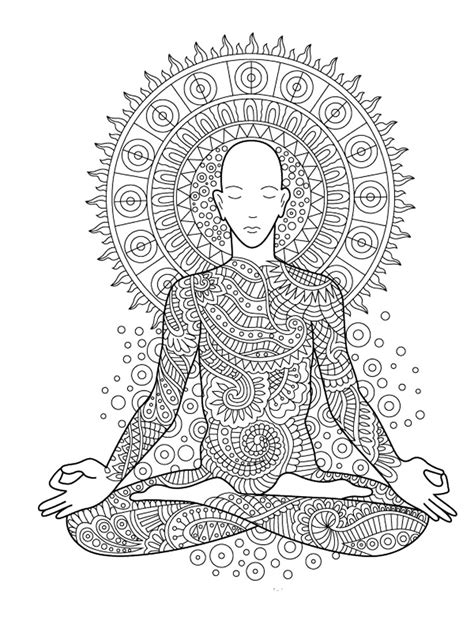 printable yoga coloring pages