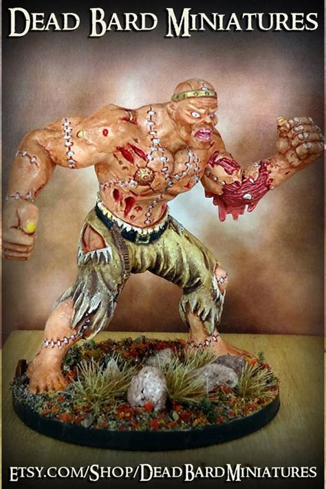 giant zombie flesh golem check    hand painted miniatures