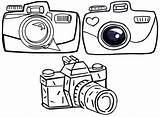 Camera Coloring Pages Photography sketch template
