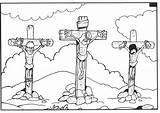 Crucificado Colorir Desenhos Crucifixion Jesús Crucifixión Atividade Pascoa Cristianas sketch template