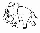 للتلوين حيوانات رسومات اطفال Piggie Lovee Bestappsforkids Elefant sketch template