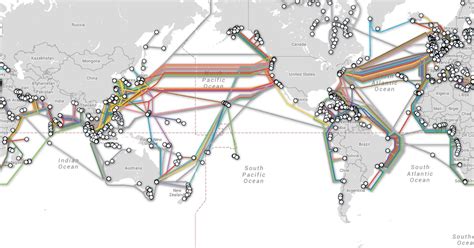 map shows undersea cable locations   critical   internet
