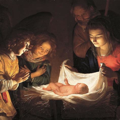 Nativity By Gerritvanhonthorst Uffizi Nativity Natività Art