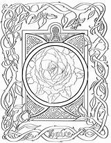 Celtic Coloring Knot Rose Deviantart Adult sketch template
