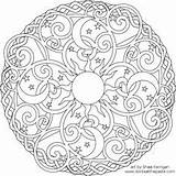 Coloring Medallion Pages Getcolorings Printable Color Mandalas Nature sketch template