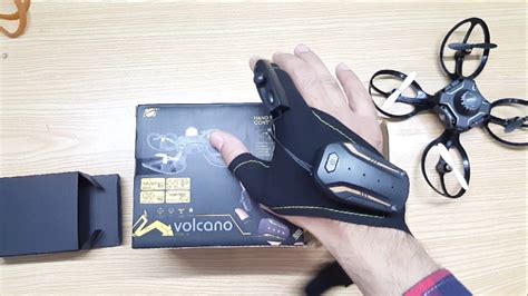 glove control mini drone quadcopter unboxingflight review volcano   youtube