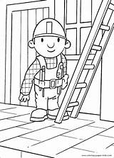 Coloring Bob Builder Pages Color Cartoon Printable Character Kids Sheets Sheet Found sketch template
