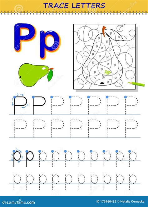 letter p tracing worksheet alphabet tracing worksheets
