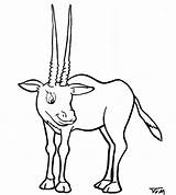 Oryx Coloring Pages Animals Color Animal Designlooter Printable 475px 49kb sketch template