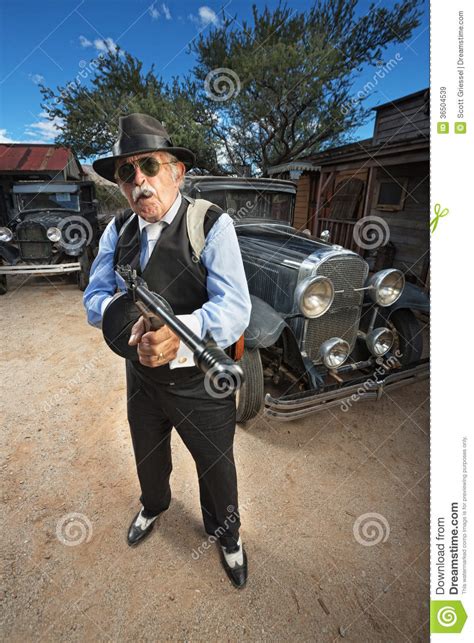 Tough Mature Gangster Royalty Free Stock Images Image