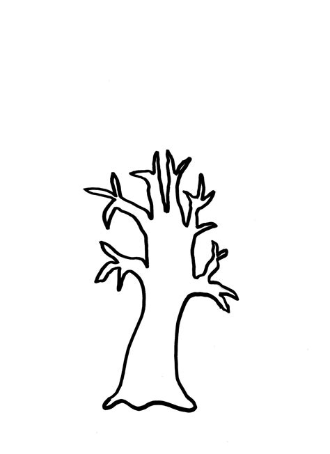 winter tree outline clipart
