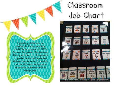 freeprintableclassroomjobcharts kindergarten classroom decor