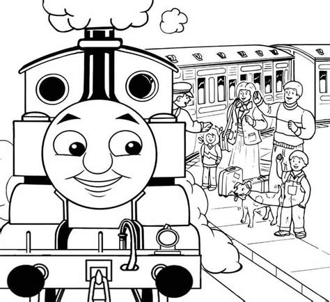 thomas  train coloring pages printable    handy  attract