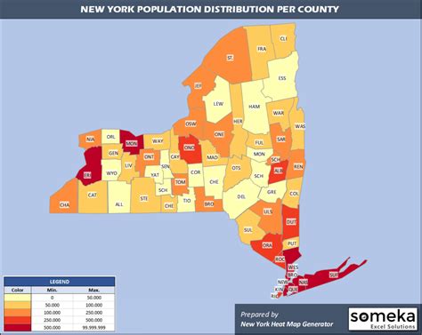 New York Population Map