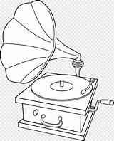 Player Gramophone Phonograph Phonographe Coloriage Disque Pngwing Angle Sweetclipart Exposition Cliparts Lineart Hiclipart sketch template