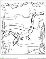 Dinosaur Elasmosaurus Dinosaurier Mosasaurus Ausmalen Lưu ã Từ Worksheeto sketch template