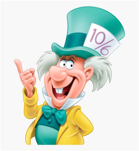 alice  wonderland characters mad hatter  transparent clipart
