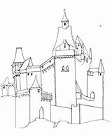 Castle Medieval Coloring Castles Pages Knights Buildings Architecture Printables Tall European Clipart Churches Sheets Activity Drawing Midievil Fantasy Kb Library sketch template