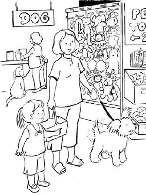 day   pet store coloring book instant digital etsy