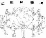 Coloring Pages Diversity Cultural Children Around Multicultural People Kids Printable Preschoolers Template Colouring Sheets Google Adult Print Book Preschool Search sketch template