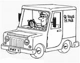 Postman Pat Coloring Mail Pages Truck Royal Car Colouring Ride Drawing Color His Getdrawings Postal Template sketch template