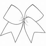 Cheer Bow Cheerleading Twisted Templates Clipground sketch template