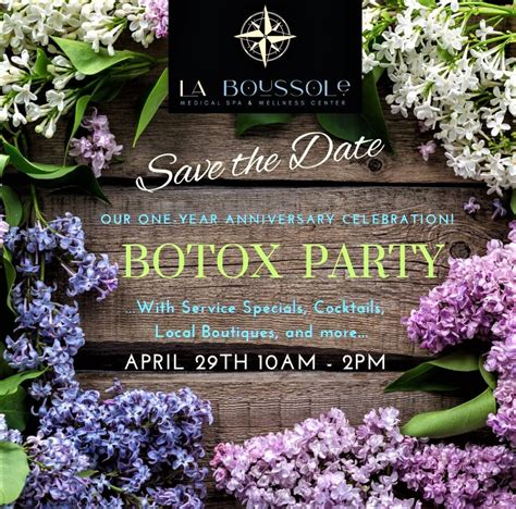 excited  celebrate   year anniversary   botox party