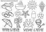 Colorier Ete Nounoudunord Gommettes Mot Coller Activité Bricolages sketch template