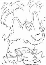 Coloring Horton Pages Seuss Dr Hears Who Book Pdf Print Printable Sheets Color Cartoon Elephant Drawing Kids Getdrawings Info Fun sketch template