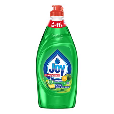 joy concentrated dishwashing liquid sparkling lime ntuc fairprice