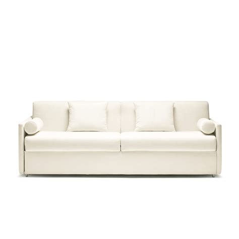 sofa bed due berto salotti contemporary beige fabric