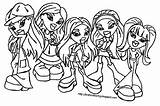 Bratz Coloring Pages Print Color Dolls Babyz Book Cheerleading Cheerleader Printable Group Kids Colour Kidsfree Popular Coloringhome Comments sketch template