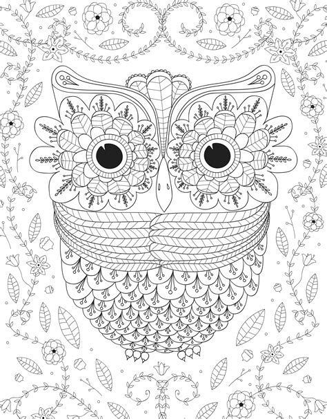 complicated pages printable coloring pages
