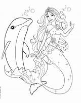 Mermaid Coloring Pages Elsa Getcolorings Pag Color sketch template