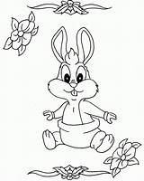 Coloring Bunny Baby Pages Bugs Popular Coloringhome sketch template