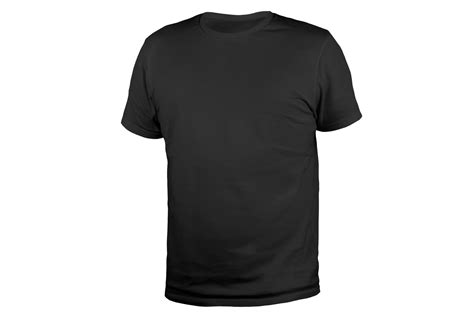camiseta preta lisa regular isolada nas costas  png