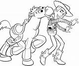 Woody Bullseye Chudy Lightyear Kolorowanki Sheriff sketch template