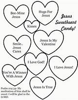 Coloring Valentine Pages Jesus Valentines Christian Sunday School Candy Printable Cards Kids Sweetheart Bible Preschool Crafts Church Heart Children Lesson sketch template