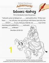 Donkey Balaam Coloring Divyajanani sketch template