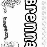 Brenna Coloring Pages Hellokids Breona Girls sketch template