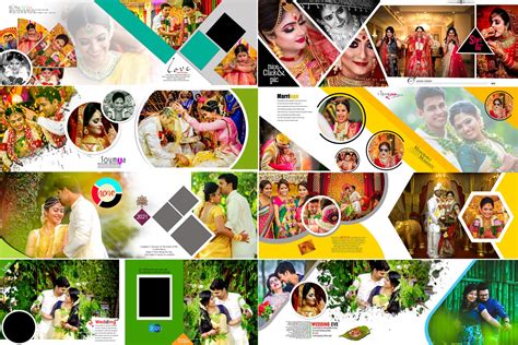 Pack8 Wedding And Birthday Album Template Psd 2021 4 In One Pack 84