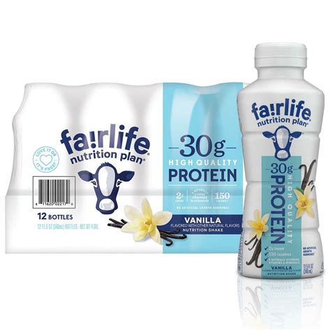 Fairlife Fair Life Nutrition Plan High Protein Vanilla Shake 12 Pack