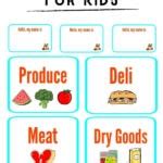 pretend play grocery store printables  kids  life lovely