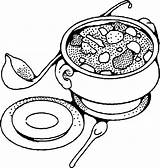 Soup Coloring Pages Bowl Drawing Food Printable Tureen Getdrawings Kids Getcolorings Popular Soups sketch template