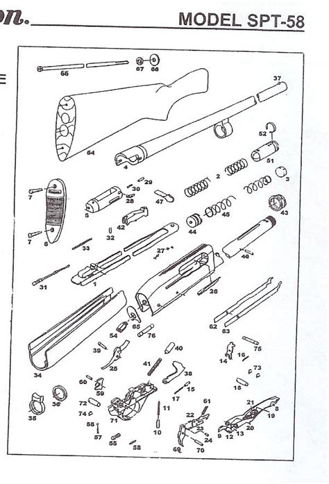 remington  parts schematic