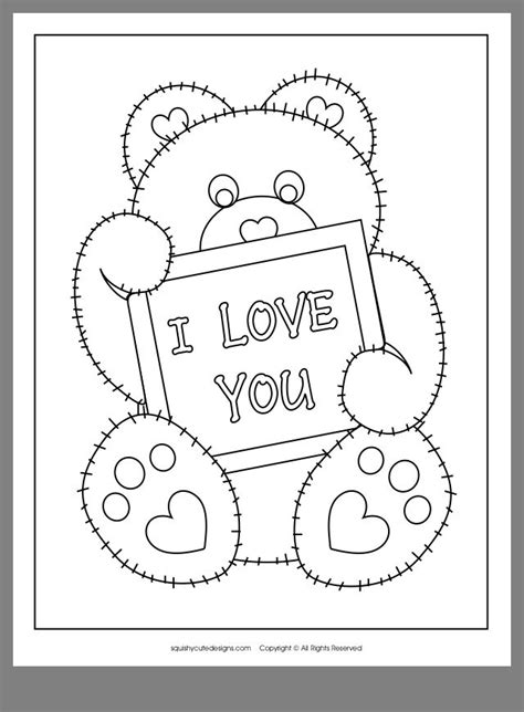 pin  shaunamccarthy  valentines card valentines day coloring page