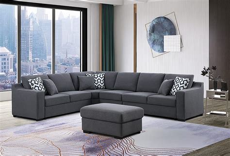 buy sectional sofa set  seats modular  shaped couch modern fabric