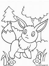Pokemon Eevee Coloring Go Printable Pages Print Para Colorear sketch template