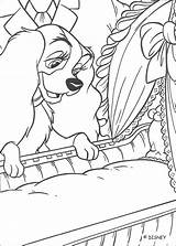 Lady Coloring Baby Tramp Pages Color Print Hellokids sketch template